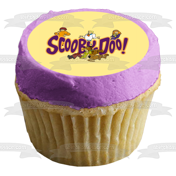 ScoobyDoo Logo Shaggy Velma Fred Daphne Edible Cake Topper Image ABPI