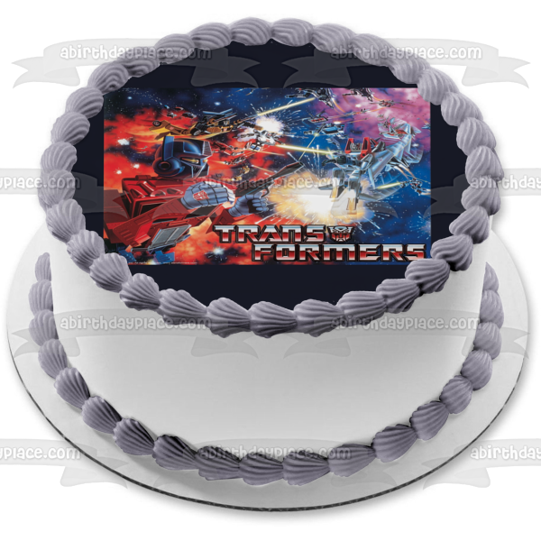 Transformers Optimus Prime Bumblebee Edible Cake Topper Image ABPID08449