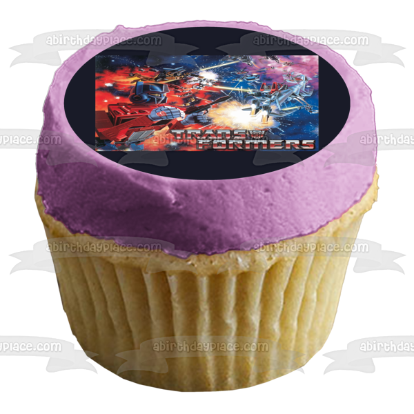 Transformers Optimus Prime Bumblebee Edible Cake Topper Image ABPID08449