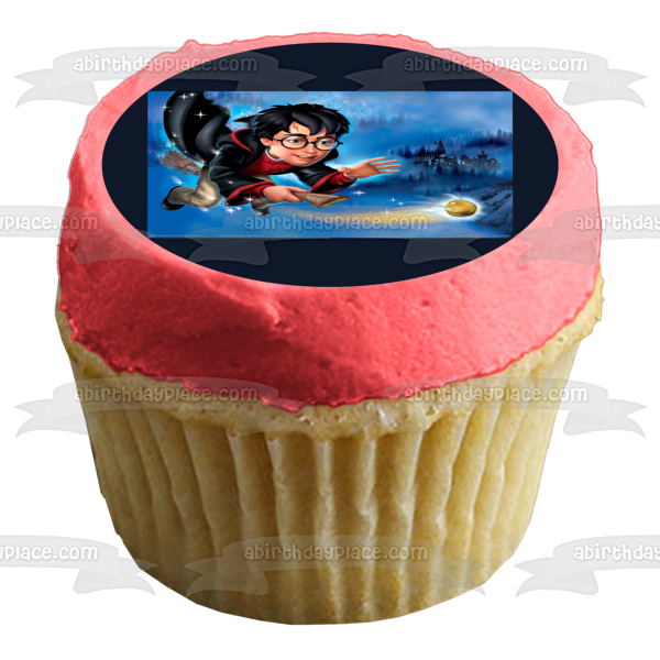 Harry Potter Cartoon Hogwarts School Edible Cake Topper Image ABPID08454