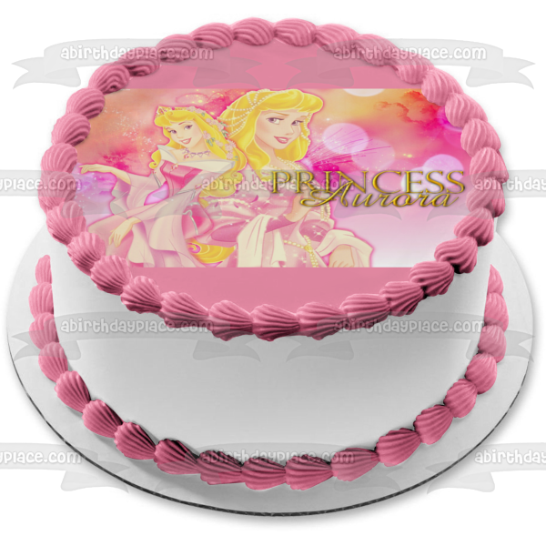 Disney Princess Aurora Sleeping Beauty Edible Cake Topper Image ABPID08336