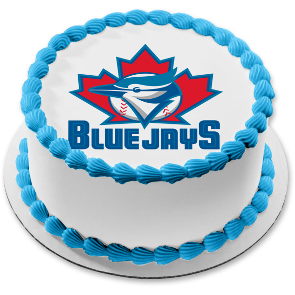 Toronto Blue Jays Logo MLB Major League Baseball Canadian Baseball Team Edible Cake Topper Image ABPID08350