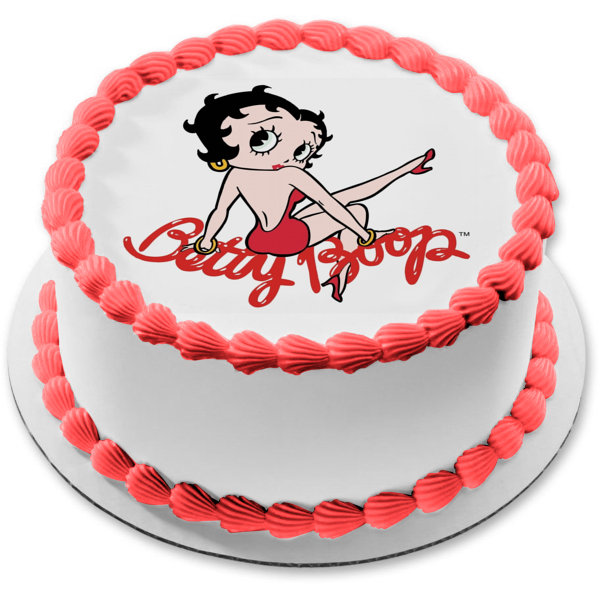Betty Boop Edible Cake Topper Image ABPID08358