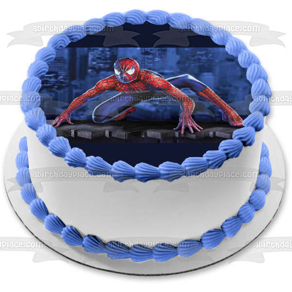 Marvel the Amazing Spider-Man Edible Cake Topper Image ABPID08482