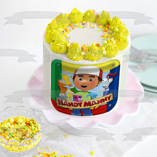 Handy Manny Garcia Felipe Stretch Pat Turner Dusty Squeeze Rusty Flicker Edible Cake Topper Image ABPID08495
