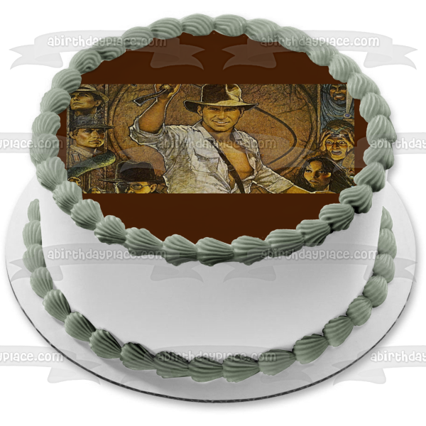 Indiana Jones En busca del arca perdida Barranca Marion Ravenwood Decoración comestible para tarta imagen ABPID08501 