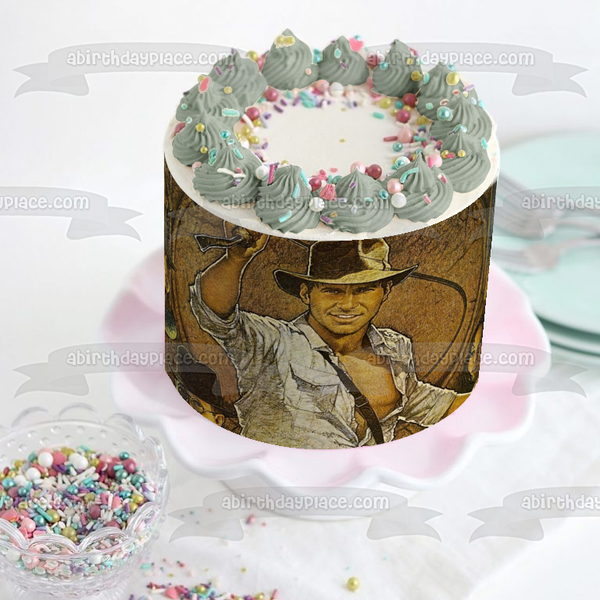 Indiana Jones Raiders of the Lost Ark Barranca Marion Ravenwood Edible Cake Topper Image ABPID08501