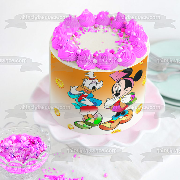Disney Minnie Mouse Daisy Duck Edible Cake Topper Image ABPID08394