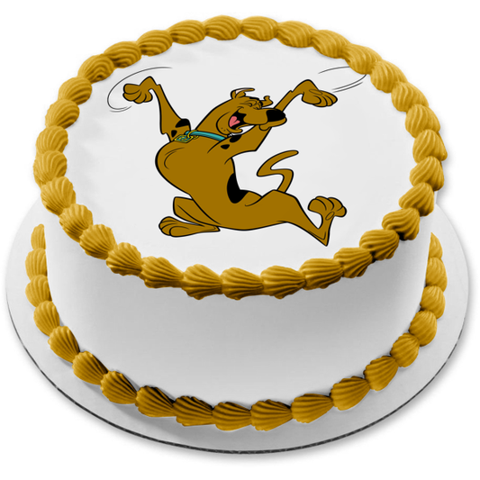 Imagen comestible para decoración de tarta Scooby-Doo saltando ABPID08514 