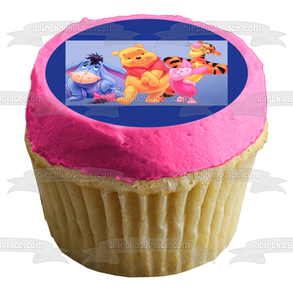 Disney Winnie the Pooh Eeyore Piglet Tigger Edible Cake Topper Image ABPID08532