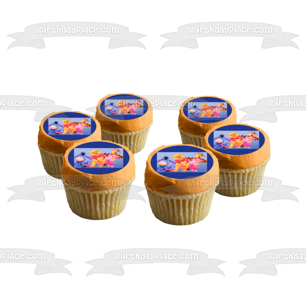 DISNEY CAKE TOPPERS Baby Winnie the Pooh Cupcake Toppers Edible Image $4.25  - PicClick