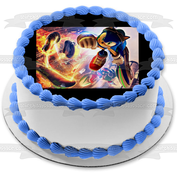 Sonic the Hedgehog Manic the Hedgehog Edible Cake Topper Image ABPID08535