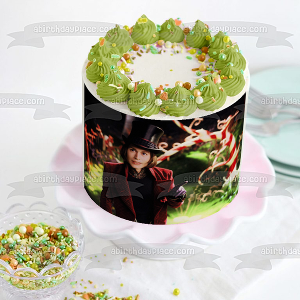 Willy Wonka Charlie and the Chocolate Factory Edible Cake Topper Image ABPID08543