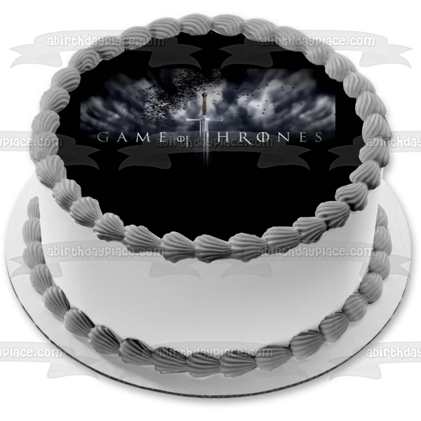 Game of Thrones Sword Edible Cake Topper Image ABPID08825