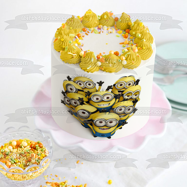Despicable Me Minions Stuart Kevin Dave Edible Cake Topper Image ABPID08868
