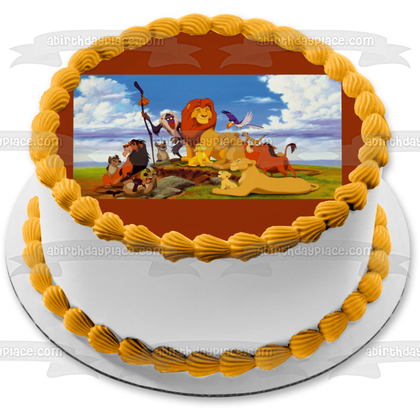 Disney The Lion King Mufasa Hyenas Edible Cake Topper Image ABPID09068