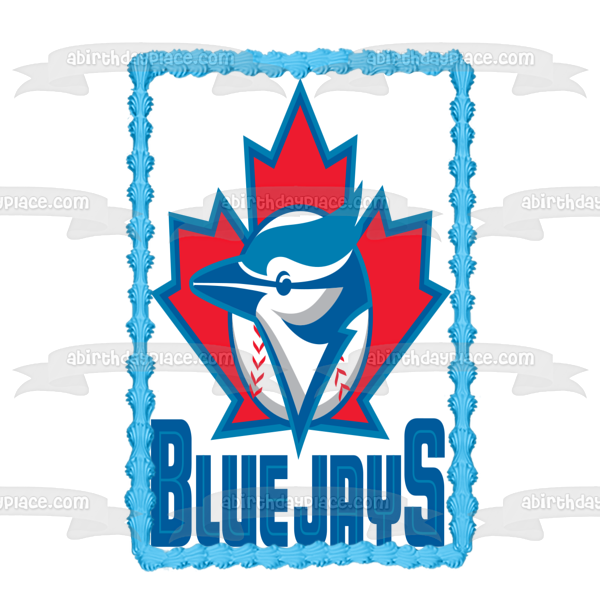Toronto Blue Jays Logo Canadian Professional Baseball Team Toronto Ontario Edible Cake Topper Image ABPID09100