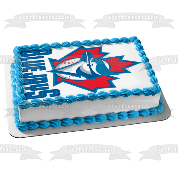 Toronto Blue Jays Logo Canadian Professional Baseball Team Toronto Ontario Edible Cake Topper Image ABPID09100