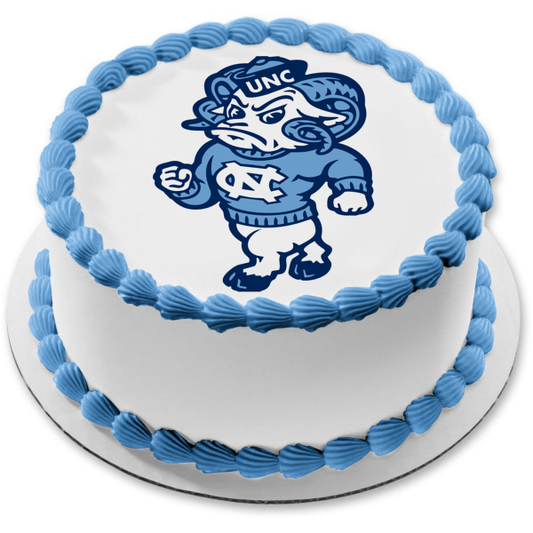 North Carolina Tar Heels Logo Athletic Teams University of North Carolina at Chapel Hill Edible Cake Topper Image ABPID09415