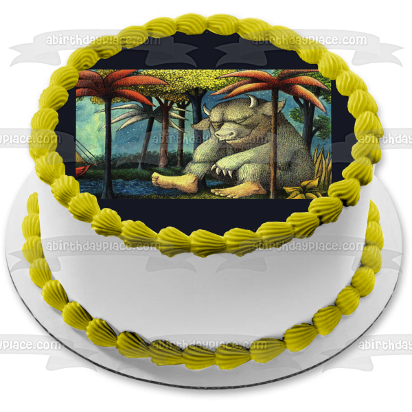 Where the Wild Things Are 1963 Children's Picture Book American Writer Illustrator Maurice Sendak Edible Cake Topper Image ABPID09147