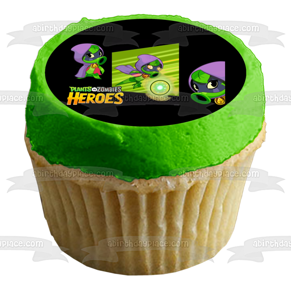 Plants Vs Zombies Heroes Green Shadow Edible Cake Topper Image ABPID09576