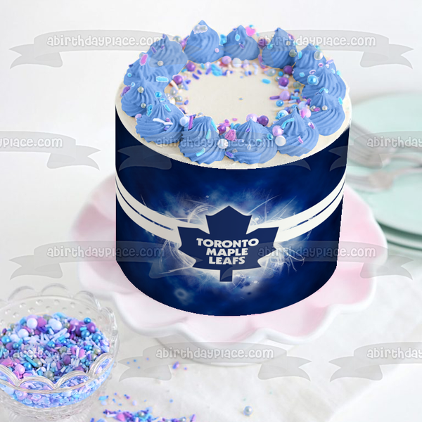 Toronto Maple Leafs Logo Professional Ice Hockey Team Toronto Ontario Edible Cake Topper Image ABPID09176