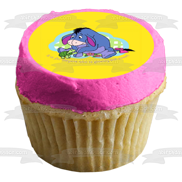 Disney Winnie the Pooh E Is for Eeyore Gloomy Sweet Edible Cake Topper Image ABPID09199