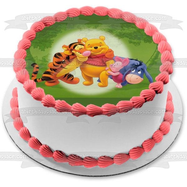Disney Winnie the Pooh Pooh Bear Tigger Piglet Eeyore Edible Cake Topper Image ABPID09207