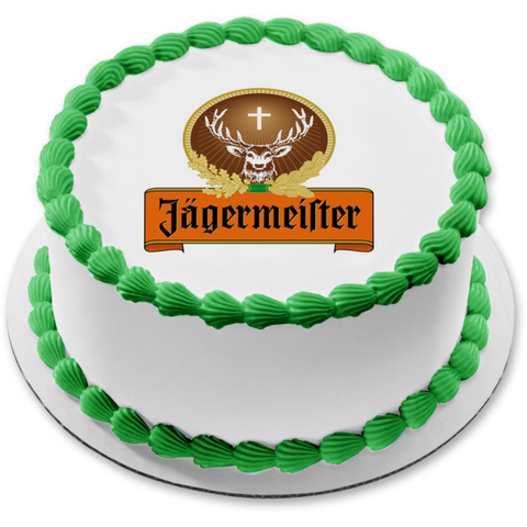 Jagermeister Logo Edible Cake Topper Image ABPID10038
