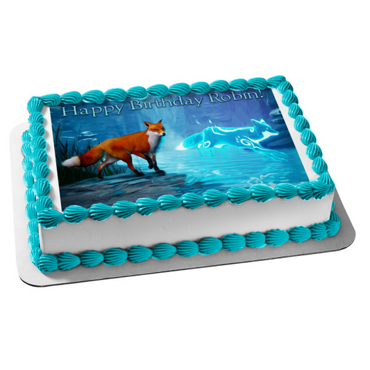 Spirit of the North Female Fox Edible Cake Topper Image ABPID55571