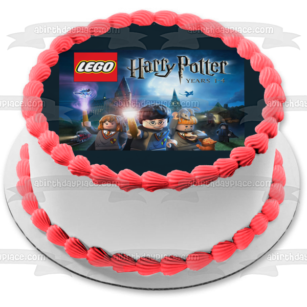 LEGO Harry Potter Hermione Granger Ron Weasley Years 1-4 Edible Cake Topper Image ABPID09278