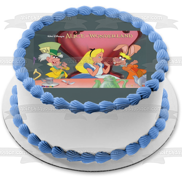 Alice in Wonderland Happy Birthday 225-240 Cake Topper
