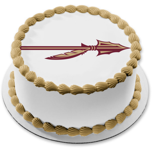 Florida State University Spear Logo NCAA Edible Cake Topper Image ABPID10446
