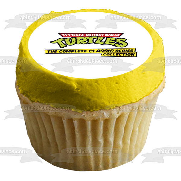 Teenage Mutant Ninja Turtles Logo the Complete Classic Series Collection Edible Cake Topper Image ABPID10682