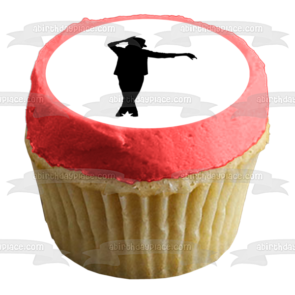 Michael Jackson King of Pop Dance Silhouette Edible Cake Topper Image ABPID10721