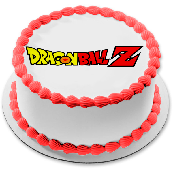 Dragon Ball Z Logo Edible Cake Topper Image ABPID10728