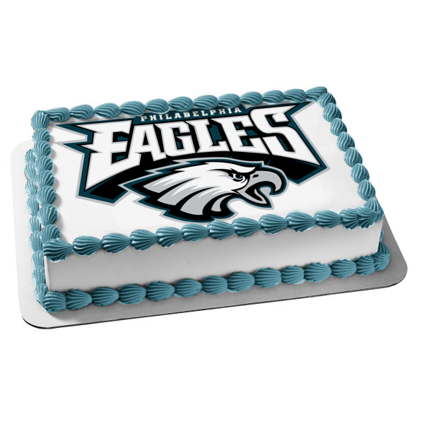 Philadelphia Eagles Logo NFL Edible Cake Topper Image ABPID11016