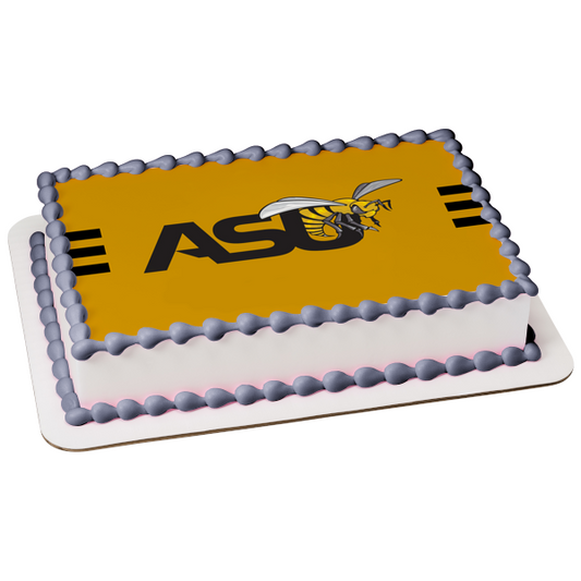 Alabama State University Hornets Team Logo Edible Cake Topper Image ABPID55596