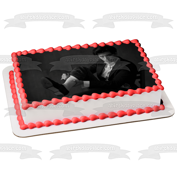 Riverdale Cole Sprouse Black and White Edible Cake Topper Image ABPID11313