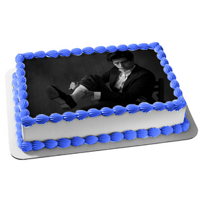 Riverdale Cole Sprouse Black and White Edible Cake Topper Image ABPID11313