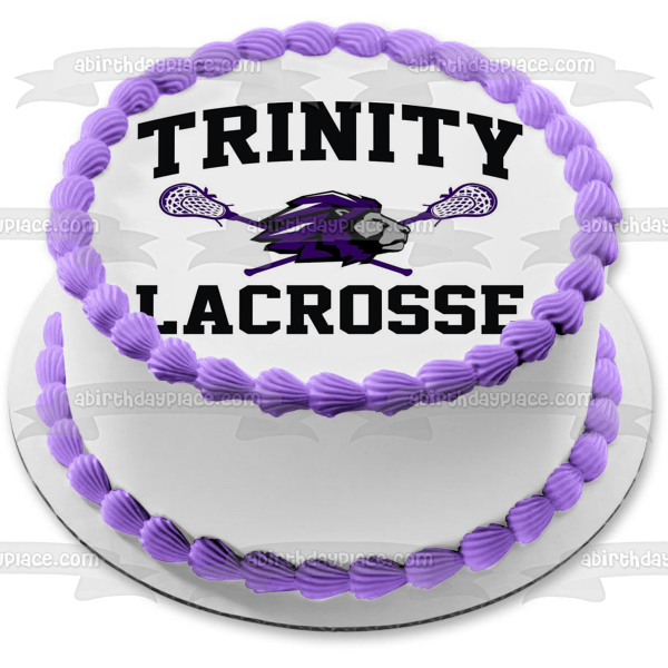 Penn State University Trinity Lacrosse Logo NCAA Edible Cake Topper Image ABPID11320