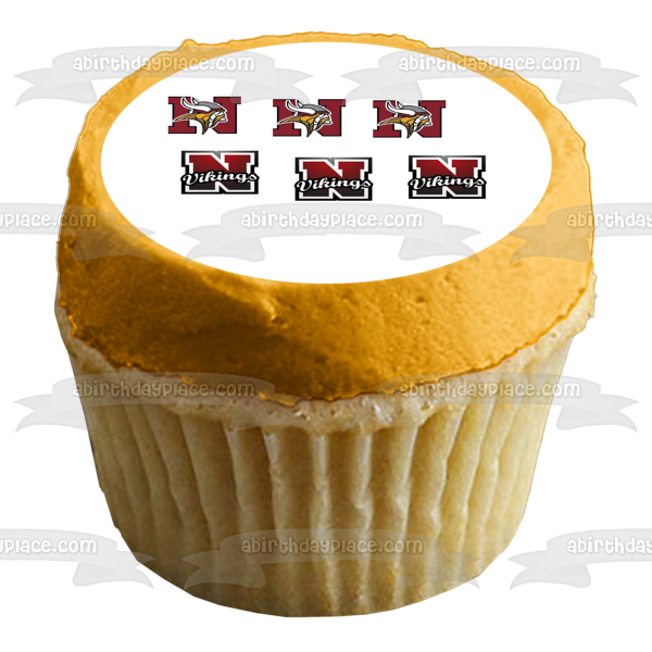 Minnesota Vikings Sports Logo Edible Cake Topper Image ABPID11360