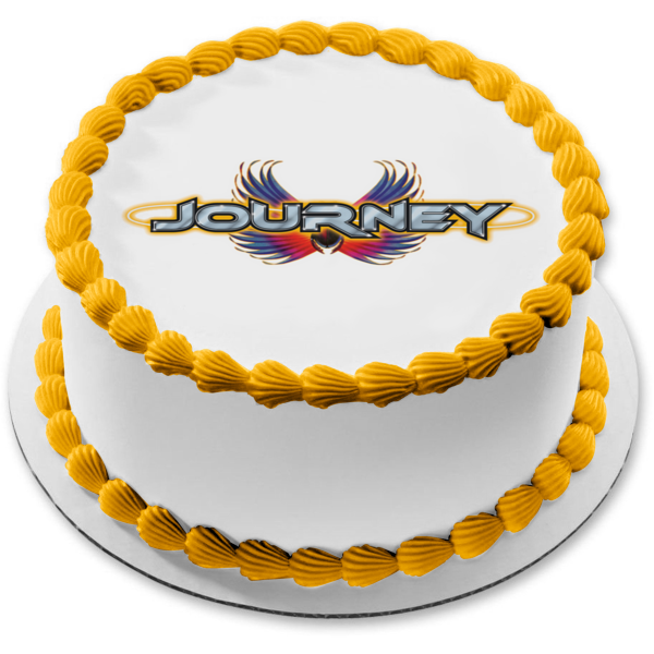 Music Journey Logo Rock Band Edible Cake Topper Image ABPID11183