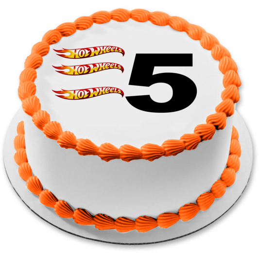 Imagen comestible para decoración de tarta con logotipo de Hot Wheels AI 5 ABPID11384 