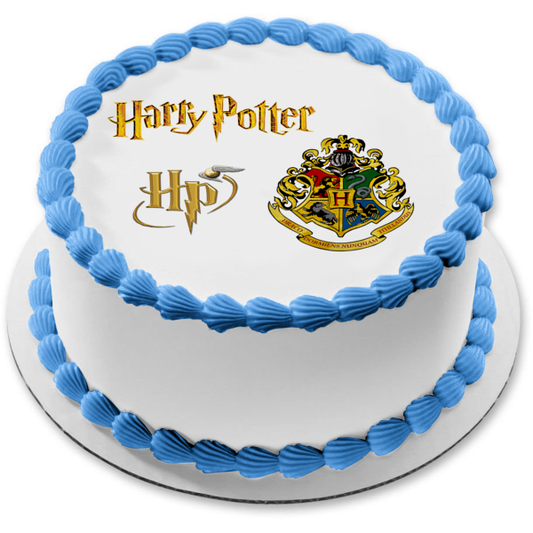Harry Potter Assorted Logo's Edible Cake Topper Image ABPID11261