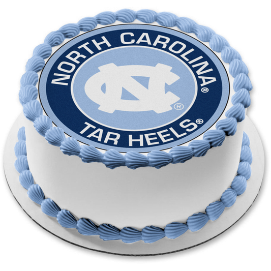 North Carolina Tar Heels Logo Edible Cake Topper Image ABPID55690