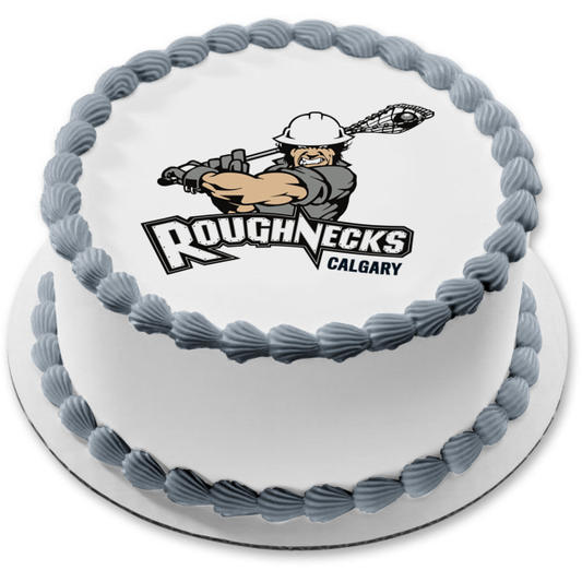 Calgary Roughnecks Lacrosse Team Logo Edible Cake Topper Image ABPID55614