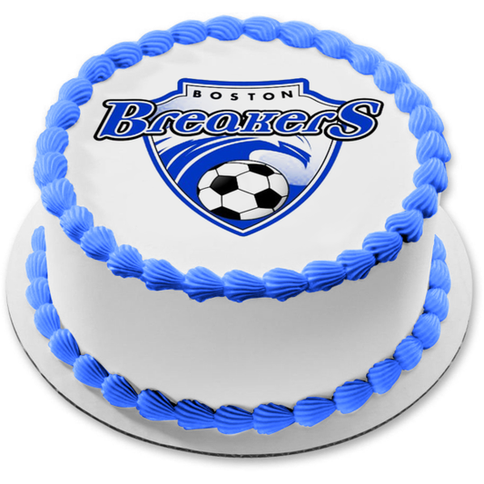 Boston Breakers National Women's Soccer League Logo Edible Cake Topper Image ABPID55618
