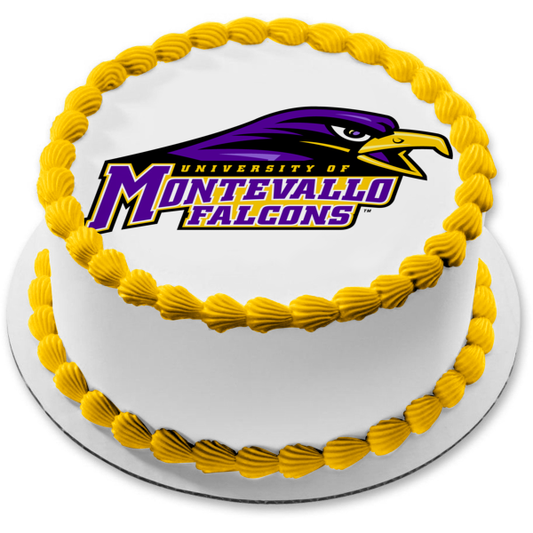 Imagen comestible para tarta con logotipo del equipo de los Falcons de la Universidad de Montevallo ABPID55702 