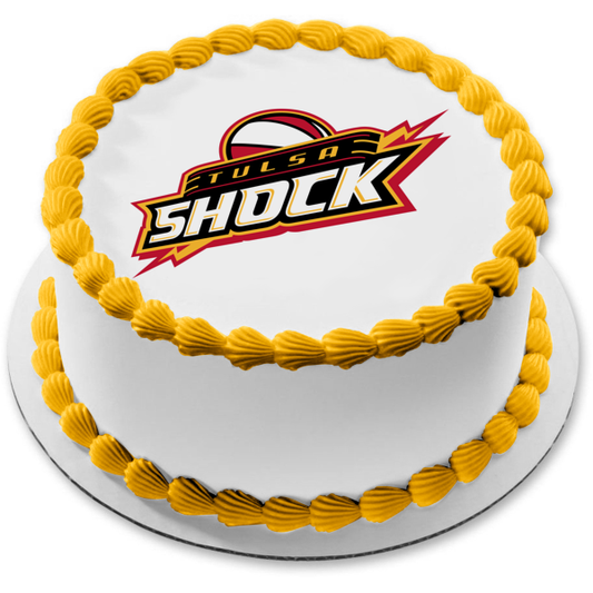 Tulsa Shock Professional Basketball Team Logo Edible Cake Topper Image ABPID55704